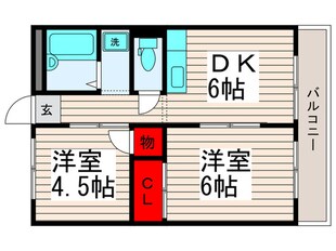 スマイルハイツ栗原の物件間取画像